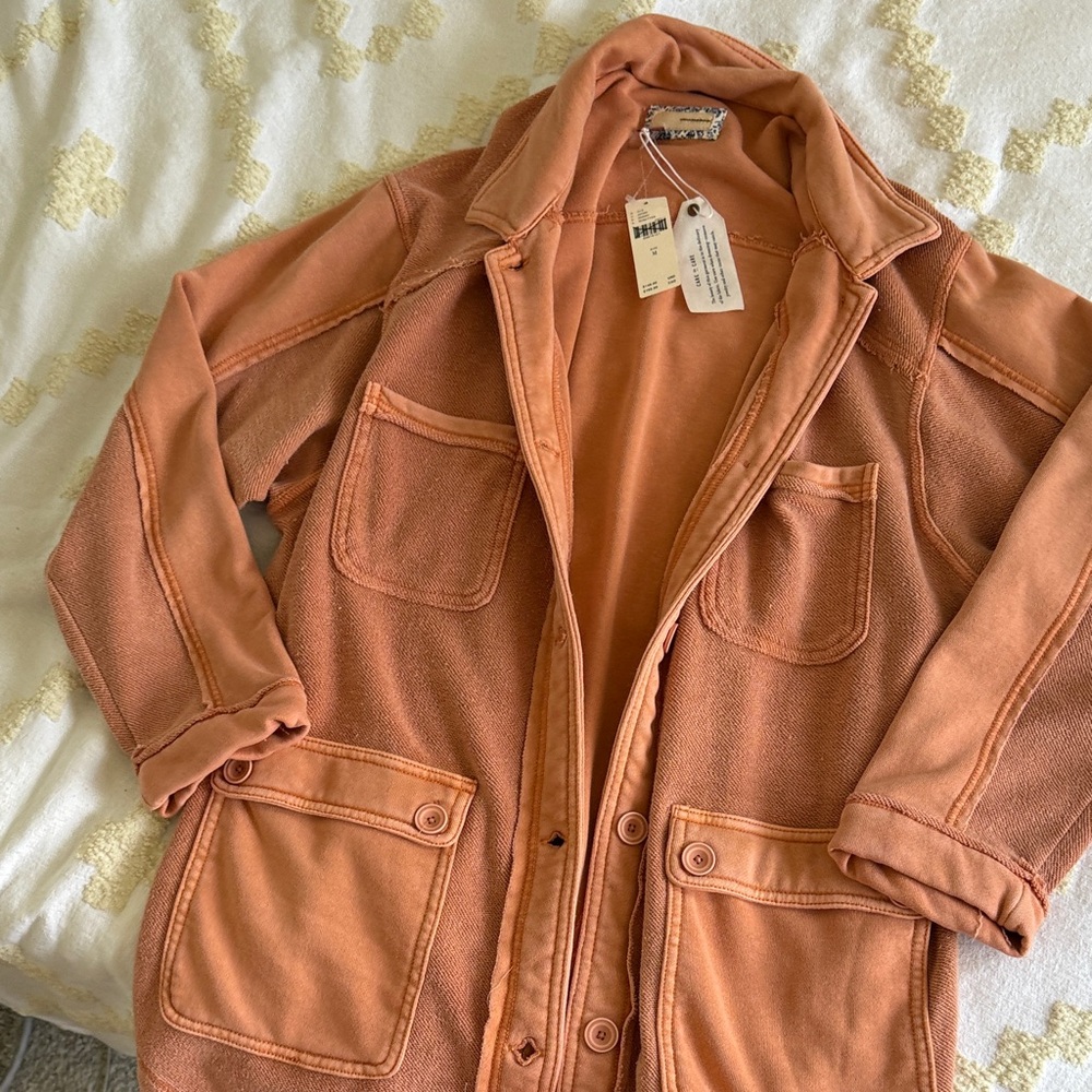 Anthropologie Utility Jacket in Burnt Orange